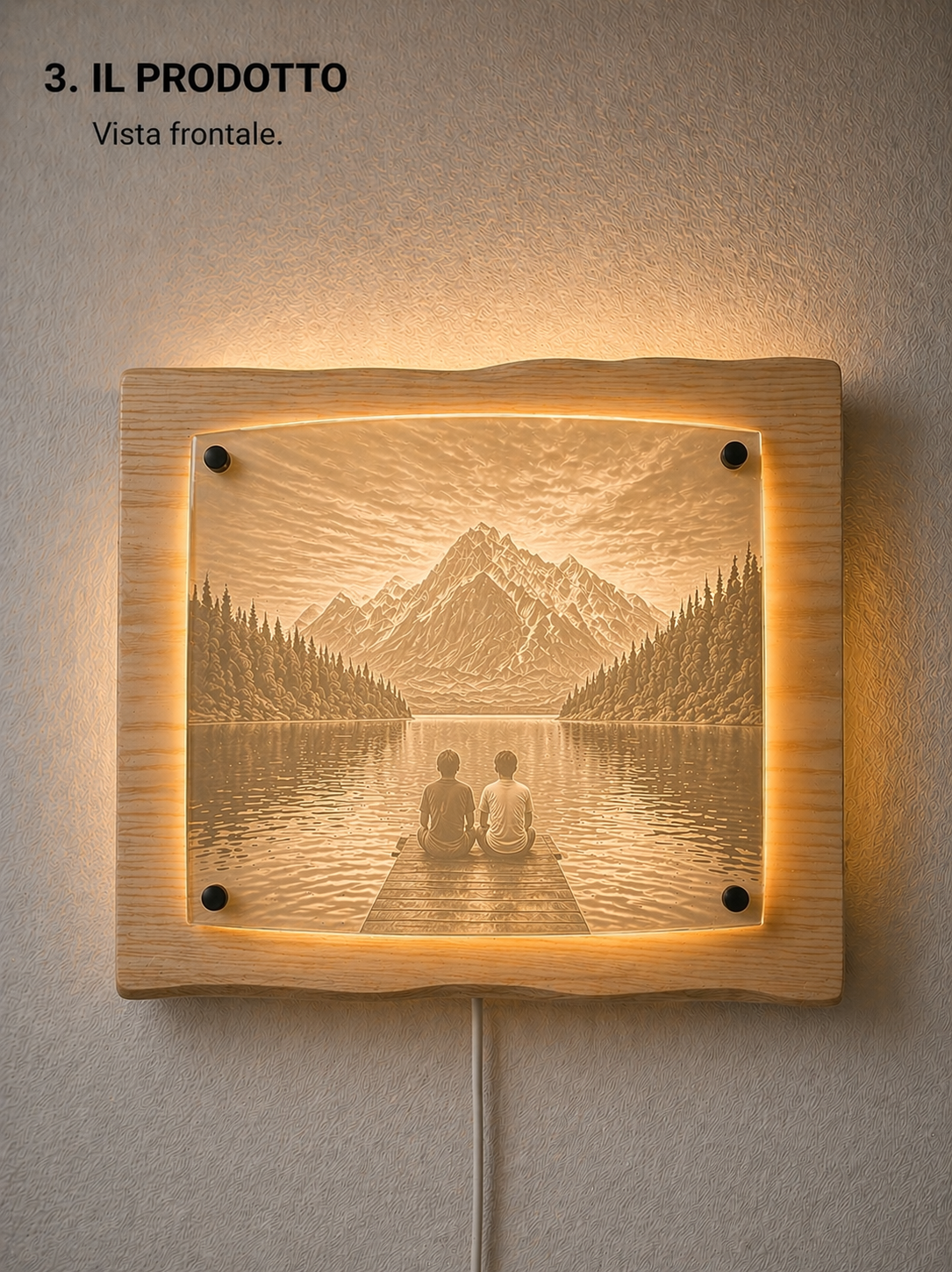 LAMPADA DA PARETE PERSONALIZZATA CON LA TUA FOTO