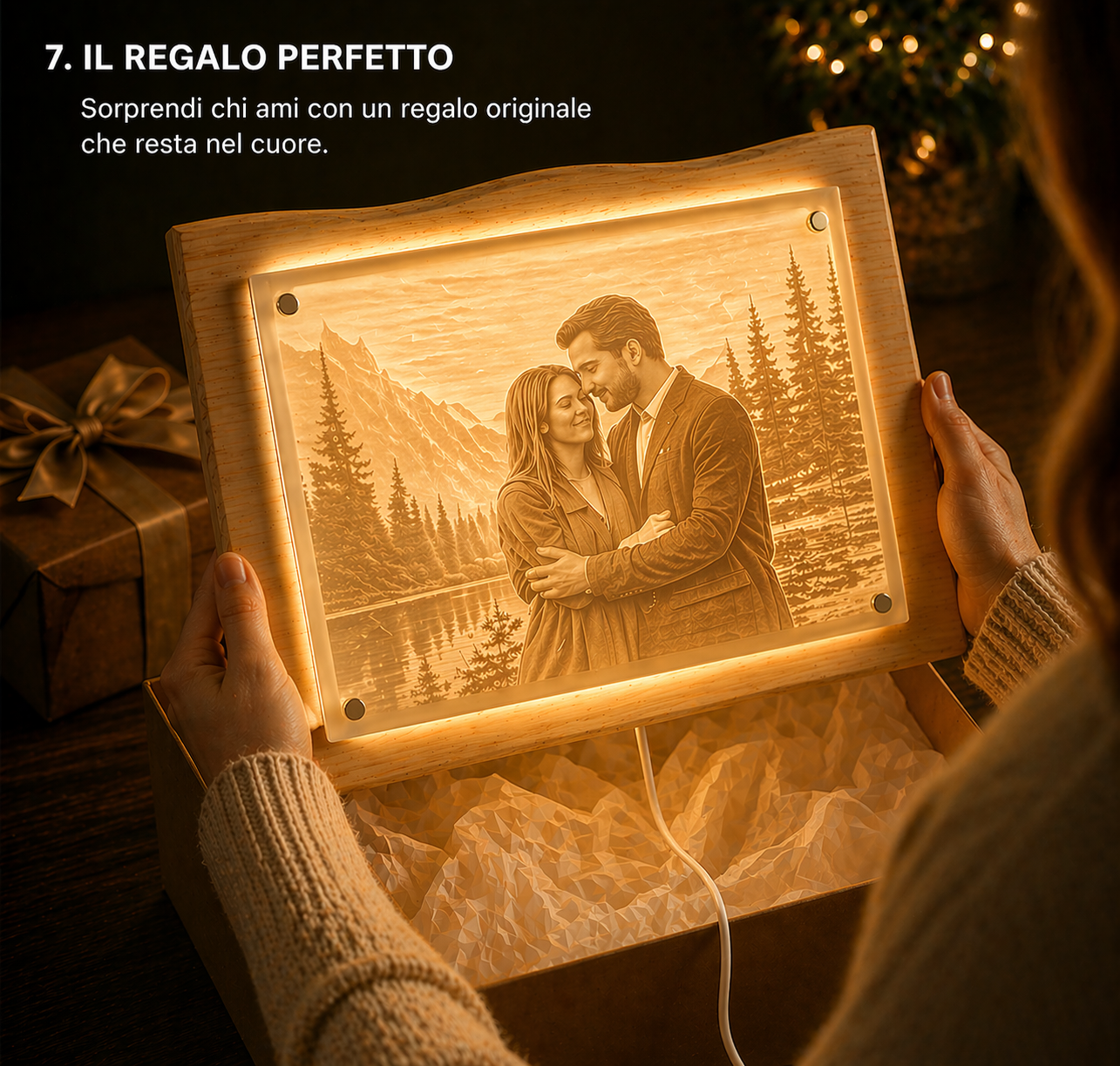 LAMPADA DA PARETE PERSONALIZZATA CON LA TUA FOTO