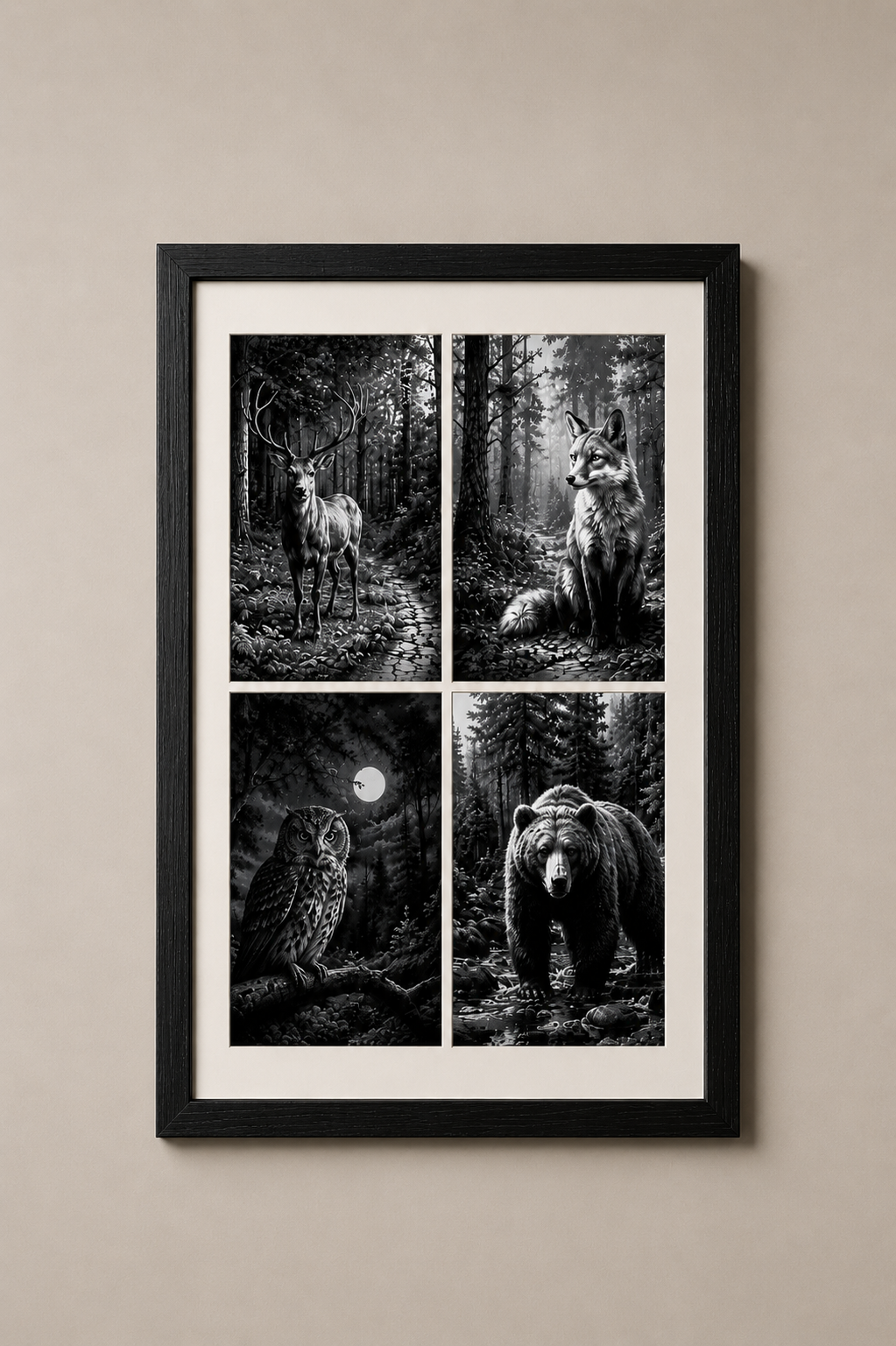 QUADRO ILLUSTRATO 4 FOTO
